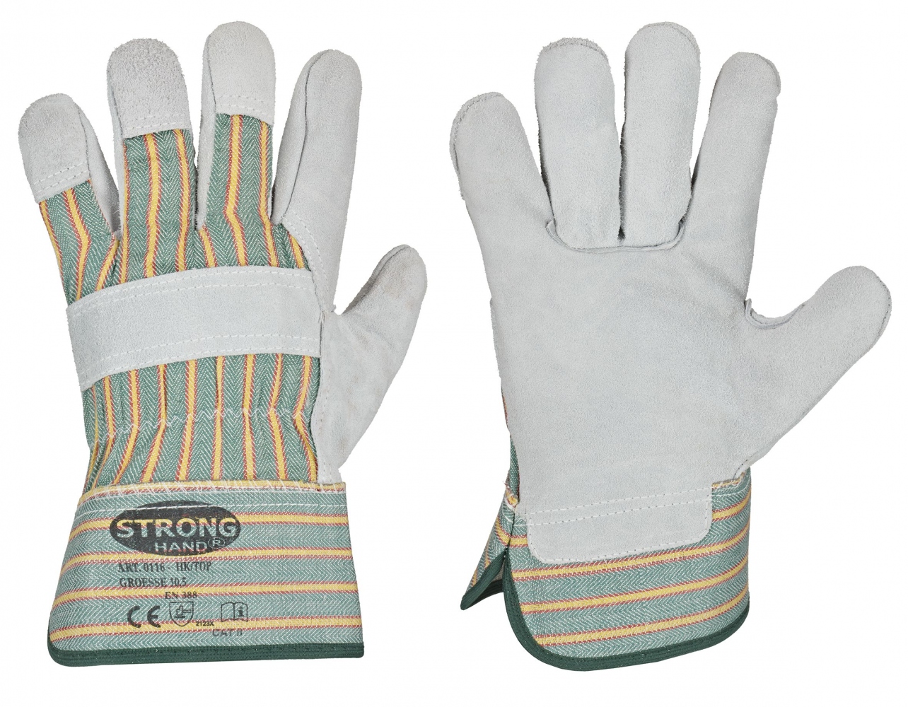 Split leather safety gloves